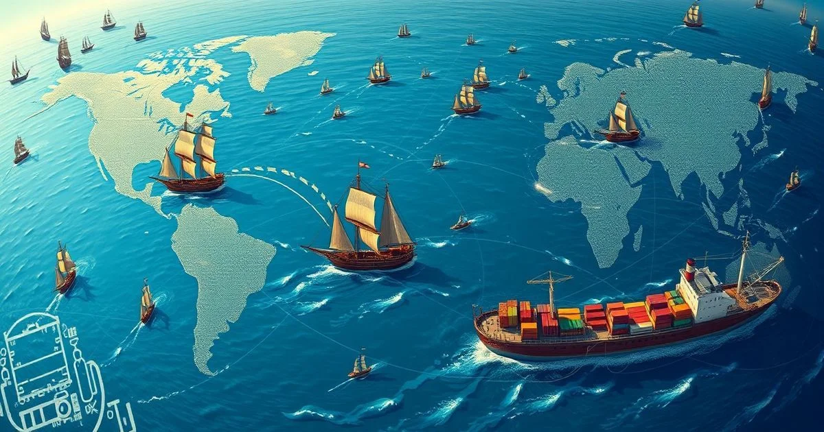 The Historical Evolution of Global Maritime Trade Routes