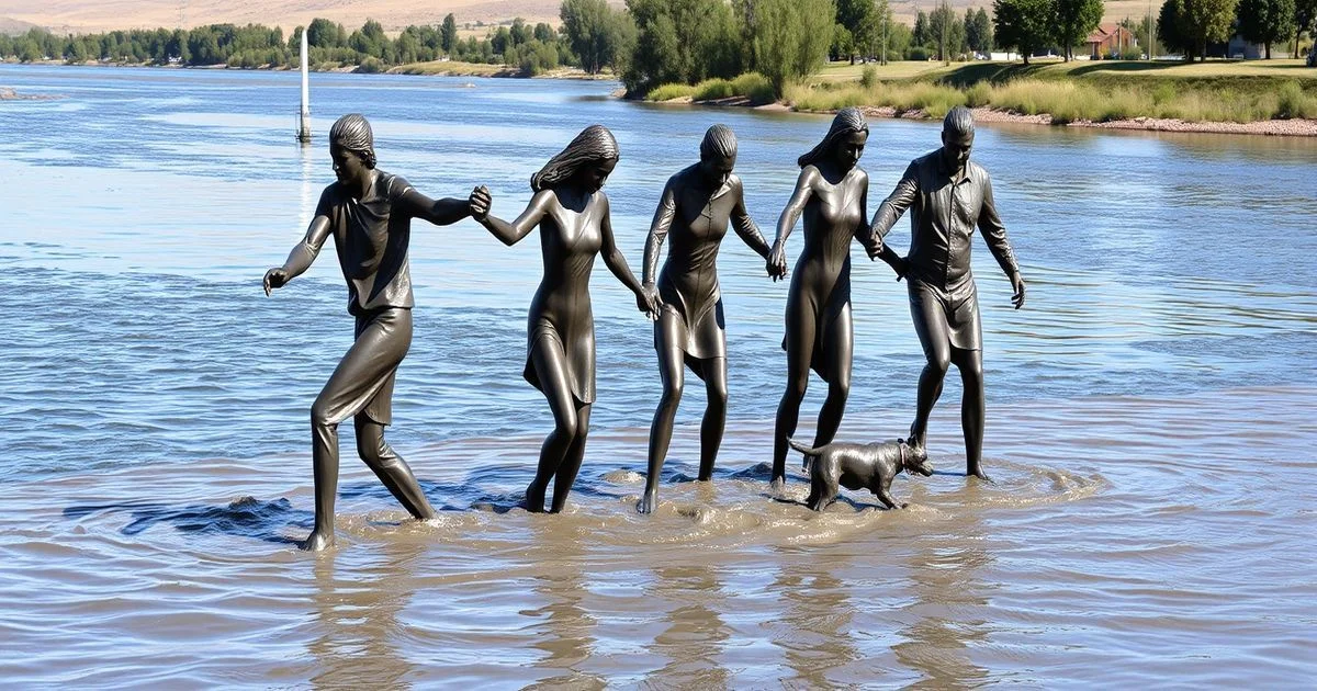 Viral Human Chain Rescue Honored with Kazakhstan Sculpture: A Timeless Tribute