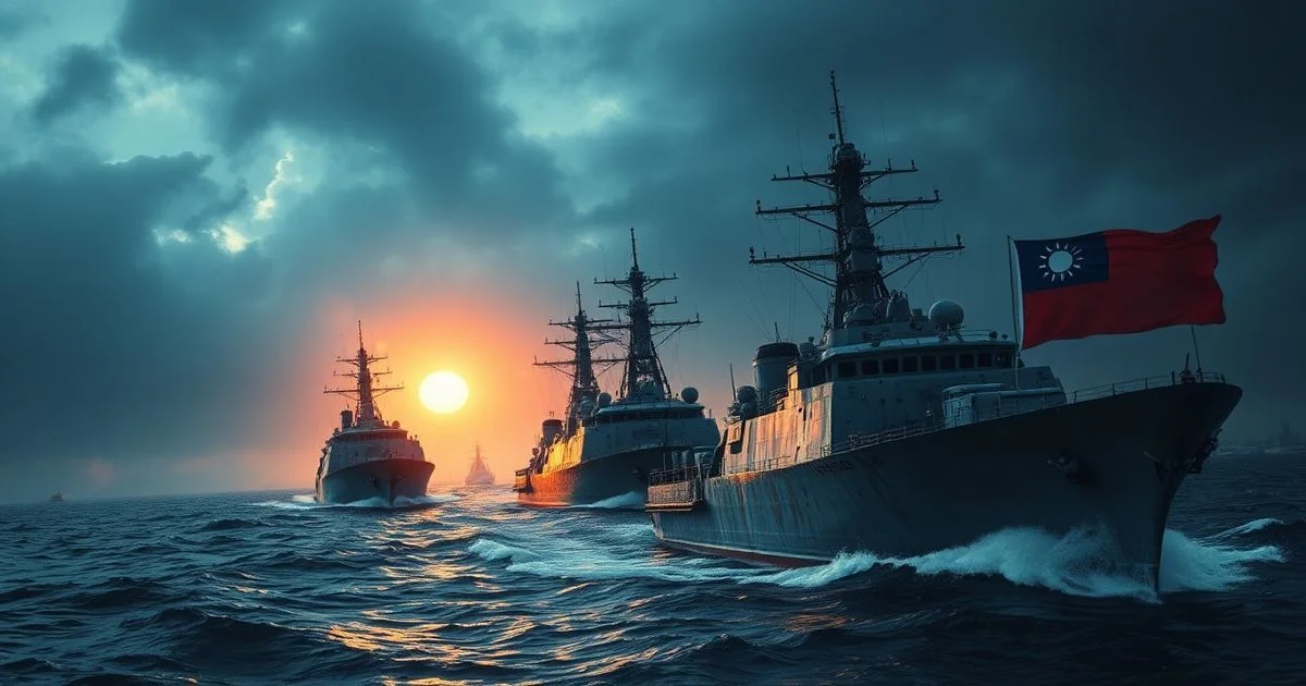 China & Taiwan Tensions Rise: Warships Spotted Amid Geopolitical Strain