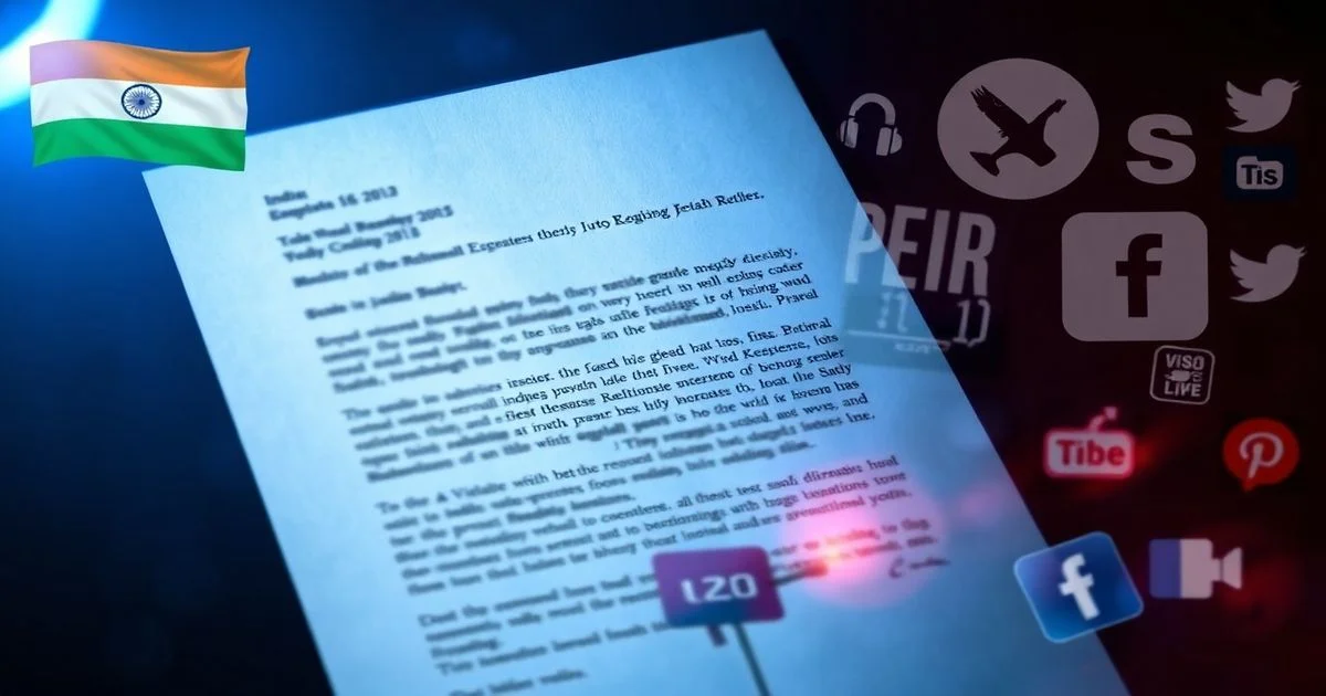 Unmasking Deception: Political 'Fake Letter' Goes Viral in India, Igniting Debate