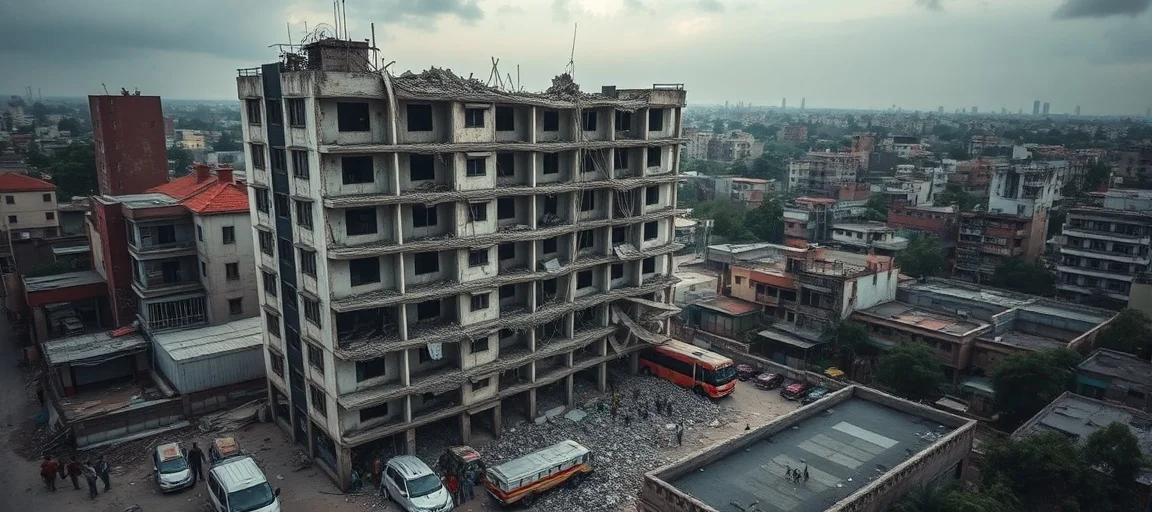 Delhi Building Collapse Claims Seven Lives in Satya Niketan Tragedy