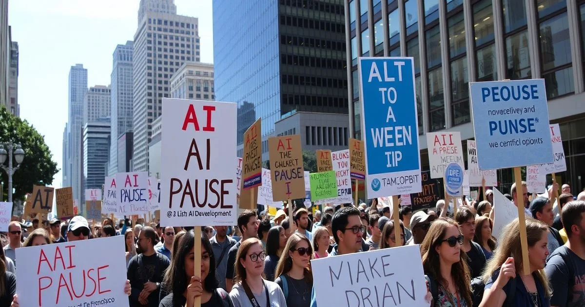 AI Pause Protest Rocks SF: Leaders Urged to Halt Dev Amid Growing Concerns