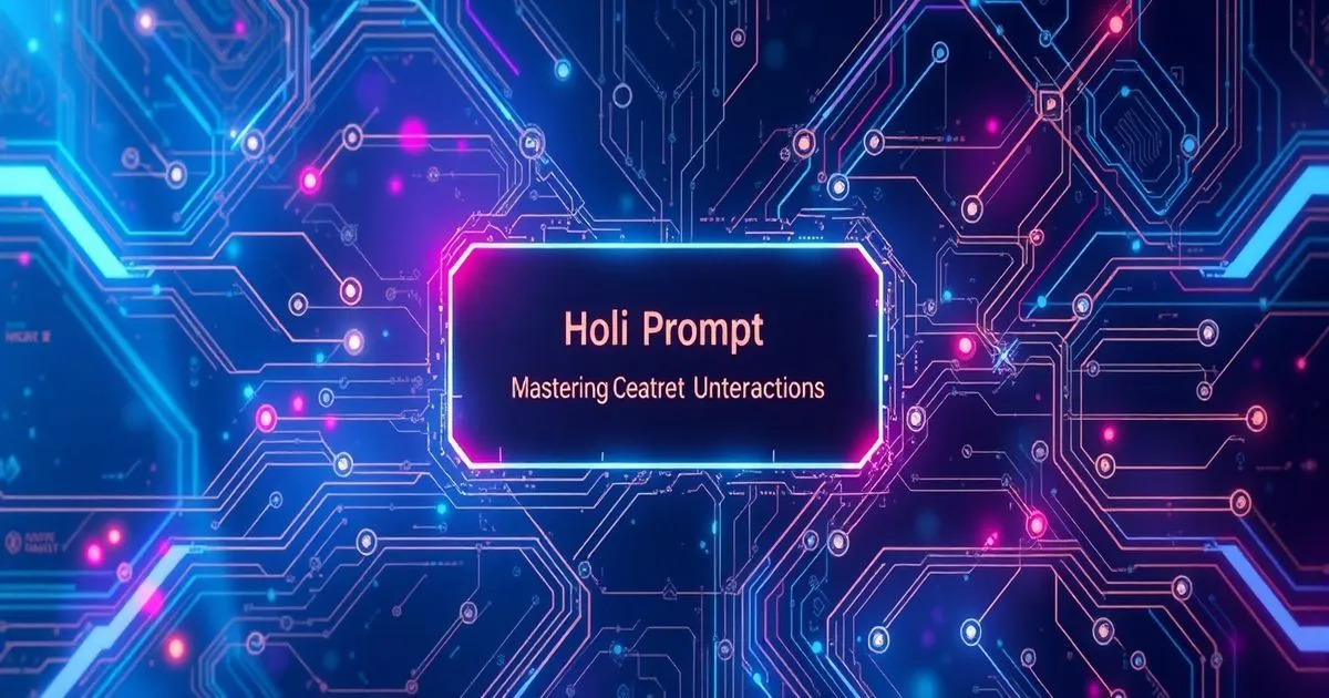 Holi Prompt Engineering: Mastering Creative AI Interactions